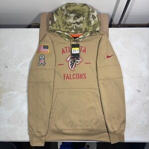 Nike Atlanta Falcons NFL Salute to Service Therma Hoodie Men's Size S Camo NWT